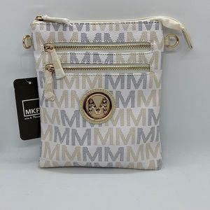 MKF Mia K Farrow Crossbody Bag in White NWT